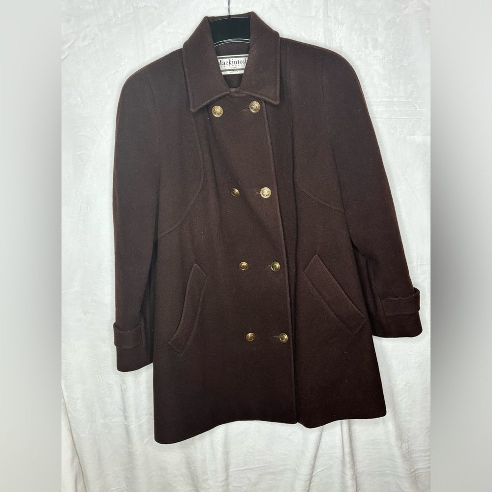 Vintage Mackintosh Authentic Peacoat Pure Wool Womens Size 8